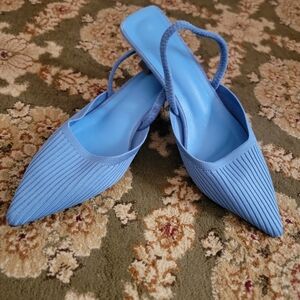 Blue Women's Slingback Shoes